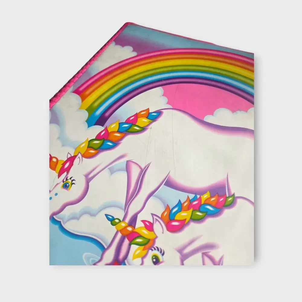 Lisa Frank Vintage Fantastic World 3 Ring Binder Unicorns Rainbow 90s